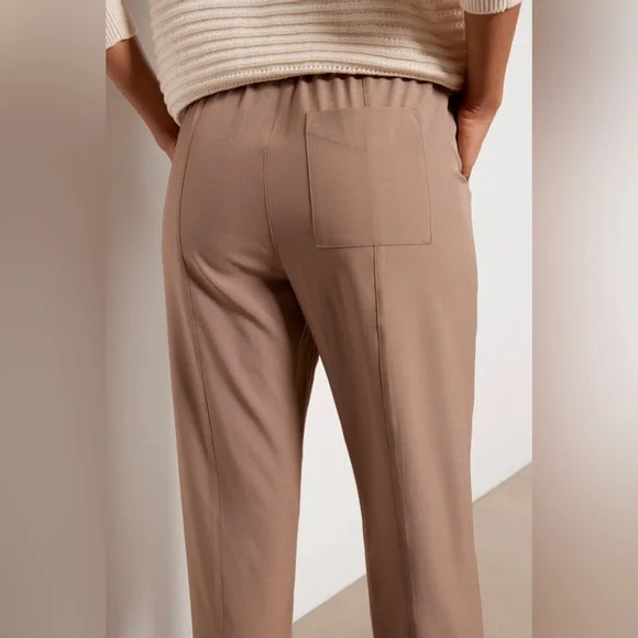 Varley Cypress Turn Up Stretch Twill Taupe Casual Neutral Relaxed Pants Small - Picture 4 of 11
